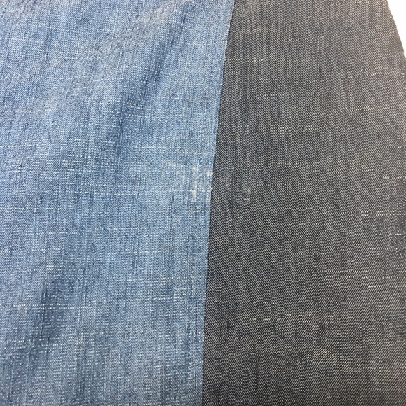 Alice + Olivia Two Tone Blue Chambray Shorts - Picture 4 of 7